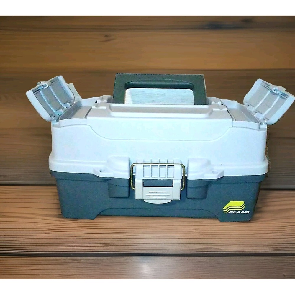 Plano Tackle Box Unisex Small Gray Cantilever Tray Storage Utility Case